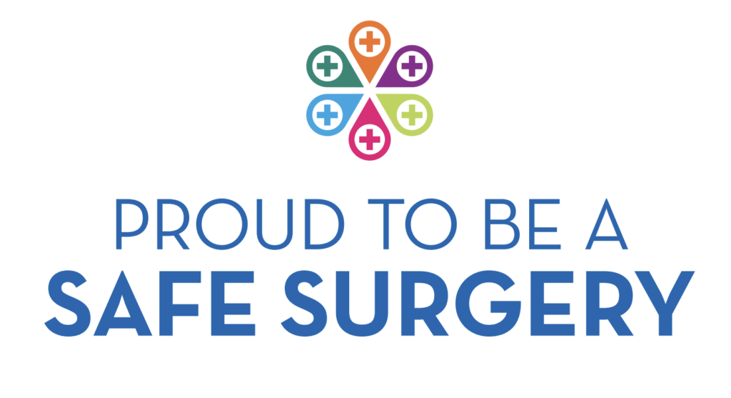 proud to be a safe surgery logo